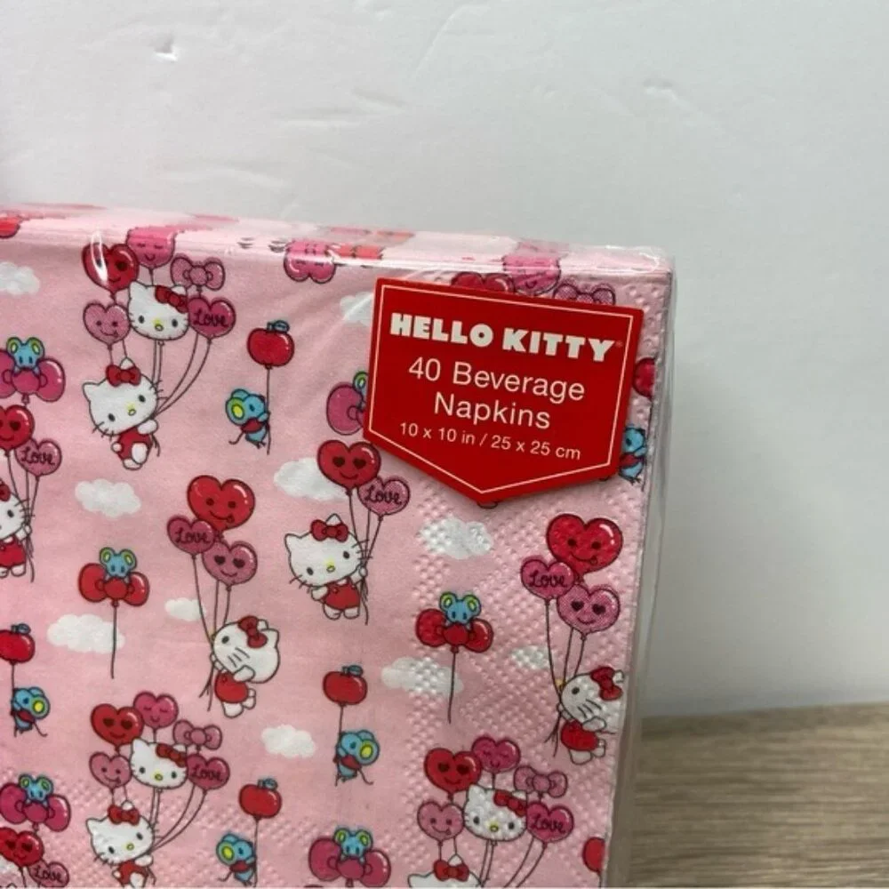 Hello Kitty Guest & Beverage Napkin Bundle NEW